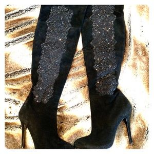 Ralph Lauren Collection knee high boots